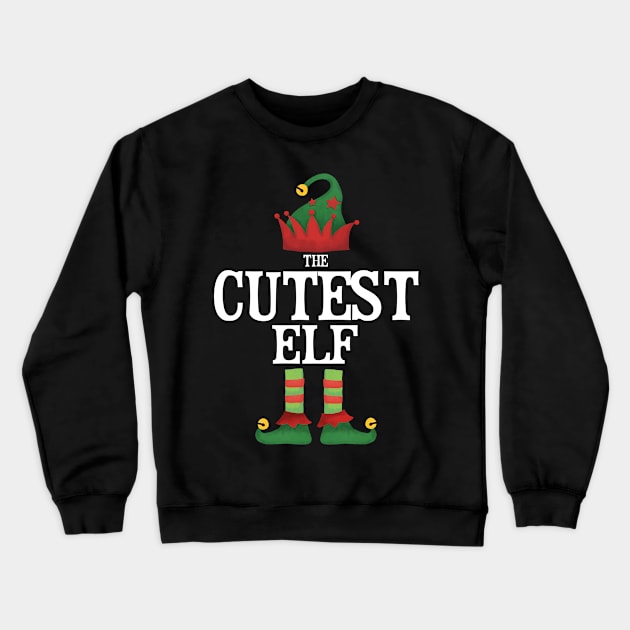 Cutest Elf Matching Family Group Christmas Party Pajamas Crewneck Sweatshirt by uglygiftideas